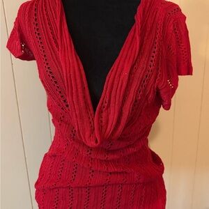 Michelle Nicole Red Knit Garment